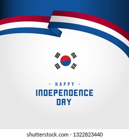 Happy Korea Independence Day Vector Template Design Illustration