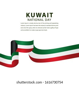 Happy Kuwait Independence Day Celebration Vector Template Design Illustration