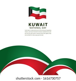 Happy Kuwait Independence Day Celebration Vector Template Design Illustration