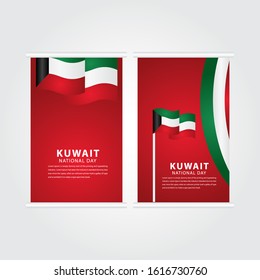 Happy Kuwait Independence Day Celebration Vector Template Design Illustration