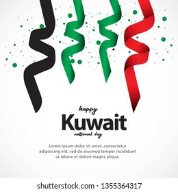 Happy Kuwait National Day and Independence Day Vector Design