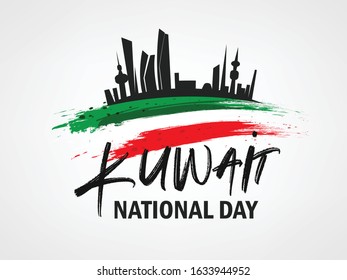 Happy Kuwait National Day, Vector Illustration for 25th February Celebration.
