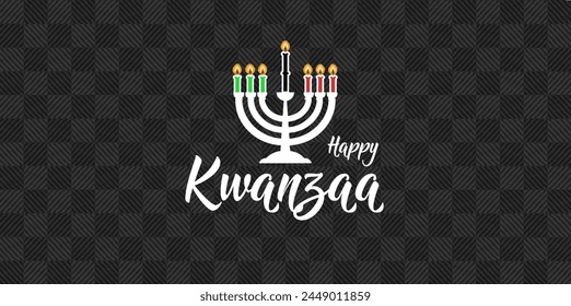 Happy Kwanzaa background, banner, card vector illustration