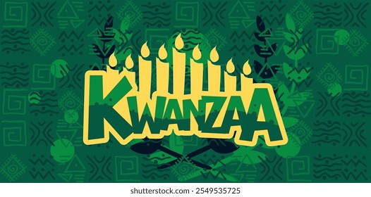 Happy Kwanzaa - banner, poster, illustration