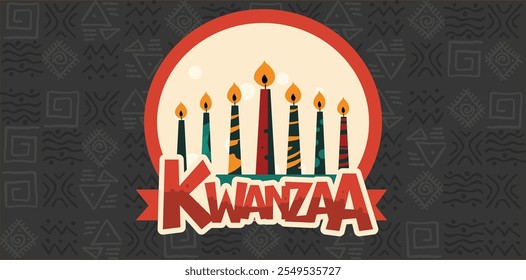 Happy Kwanzaa - banner, poster, illustration