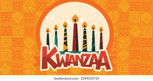 Happy Kwanzaa - banner, poster, illustration