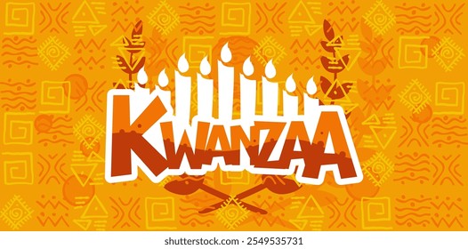 Happy Kwanzaa - banner, poster, illustration