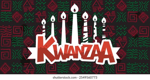 Happy Kwanzaa - banner, poster, illustration
