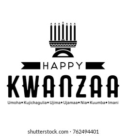 Happy Kwanzaa Banner,Vector