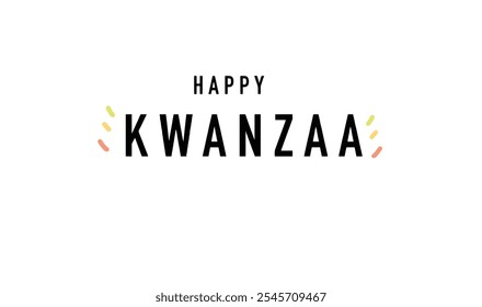 Happy kwanzaa black color font text decoration sign symbol december month celebration festival american african culture candle traditional season party event history us usa winter kinara happy holiday