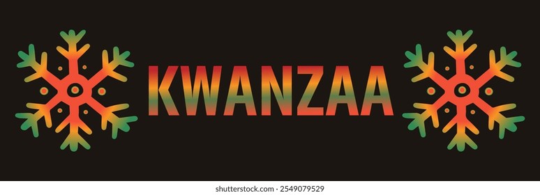 Happy Kwanzaa celebration banner with candles. Vector illustration of Kwanzaa. Holiday african symbols with lettering on  colorful background. eps 10