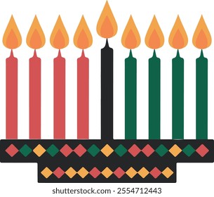 happy kwanzaa clip art vector