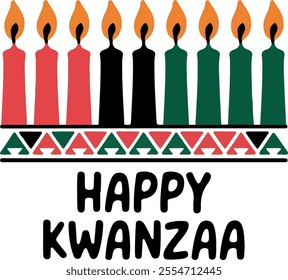 happy kwanzaa clip art vector