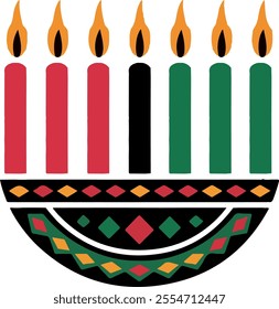 happy kwanzaa clip art vector