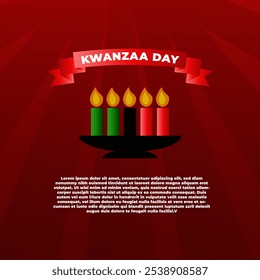 Happy Kwanzaa. Kwanzaa day creative concept. Vector Illustration