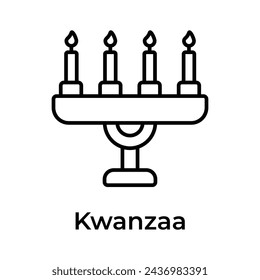 Happy kwanzaa, kwanzaa day creative icon, ready to use and download