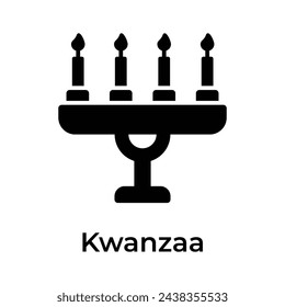 Happy kwanzaa, kwanzaa day creative icon, ready to use and download