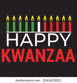 HAPPY KWANZAA DAY T-SHIRT DESIGN , KWANZAA T-SHIRT