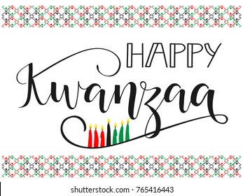 Happy Kwanzaa decorative greeting card