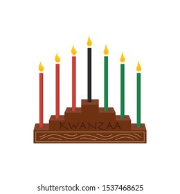 Happy kwanzaa design template vector illustration