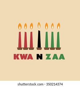 Happy Kwanzaa Greeting Card Design Template