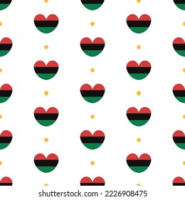 Happy Kwanzaa Holiday African Seamless Pattern Design with Festival Style Element on Template Hand Drawn Cartoon Flat Illustration