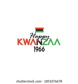 Happy Kwanzaa lettering. simple vector