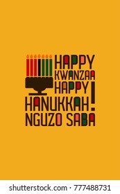 happy kwanzaa posters. simple vector. words are combined with pastel colors. also contains a kwanzaa event symbol.