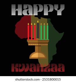 feliz kwanzaa T-shirt Design Lover, Kwanzaa t-shirt, Happy Kwanzaa t-shirt, Kwanzaa vibes t-shirt, Velas no tradicional Natal Africano.