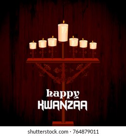 Happy Kwanzaa (The celebration honors African heritage in African-American culture)