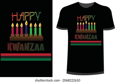 Happy Kwanzaa T-shirt Design | T-shirt africa culture