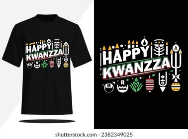 Happy Kwanzza Vector T-shirt Design