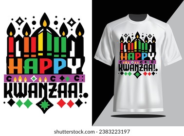 Happy Kwanzza Vector T-shirt Design