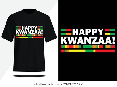 Happy Kwanzza Vector T-shirt Design