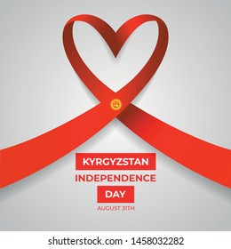 Happy Kyrgyzstan Independence Day Vector Design Illustration
