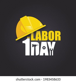 Happy Labor Day 1st May banner, poster. Design template. Vector illustration