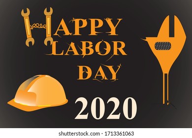 Happy Labor Day 2020 Vector