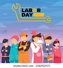 Happy Labor Day . Adobe Illustrator In Day, Labor, Happy, Background. 5-9