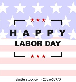 happy labor day  background american flag