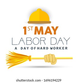
Happy Labor Day Background, Banner for 1st May. Vector Illustration