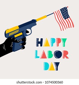 Happy labor day background design, vector illustration.
