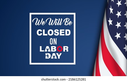 Happy Labor Day Background Design. Greeting Card, Banner, Poster. Vector Illustration.