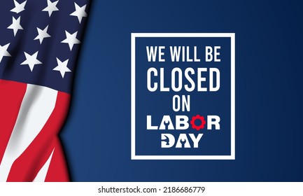 Happy Labor Day Background Design. Greeting Card, Banner, Poster. Vector Illustration.