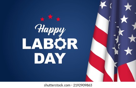 Happy Labor Day Background Design. Greeting Card, Banner, Poster. Vector Illustration.