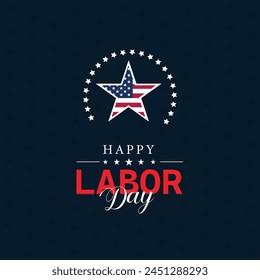 Happy Labor Day Background Design Greeting Card Vector Illustration