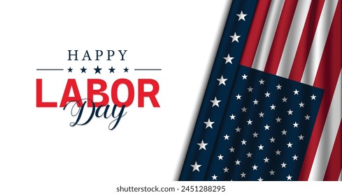 Happy Labor Day Background Design Greeting Card Vector Illustration