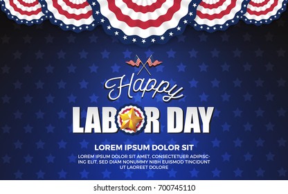 Happy Labor day background design. Vector illustration