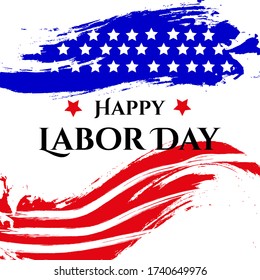 Happy Labor day background. National american holiday illustration. Vector Happy Labor day greeting card