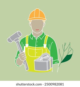 Happy labor day background vector 
