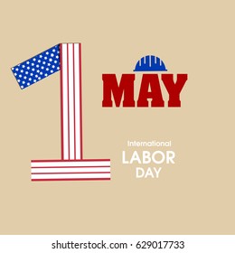 Happy labor day background vector 